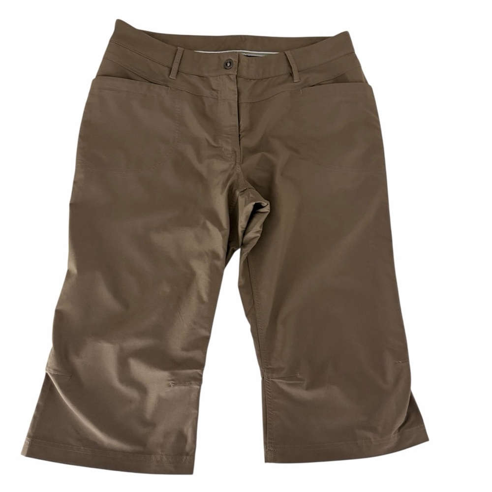 MEC light Brown tan Hiking Capri Pants Trail Outdoor Cropped Performance size 16